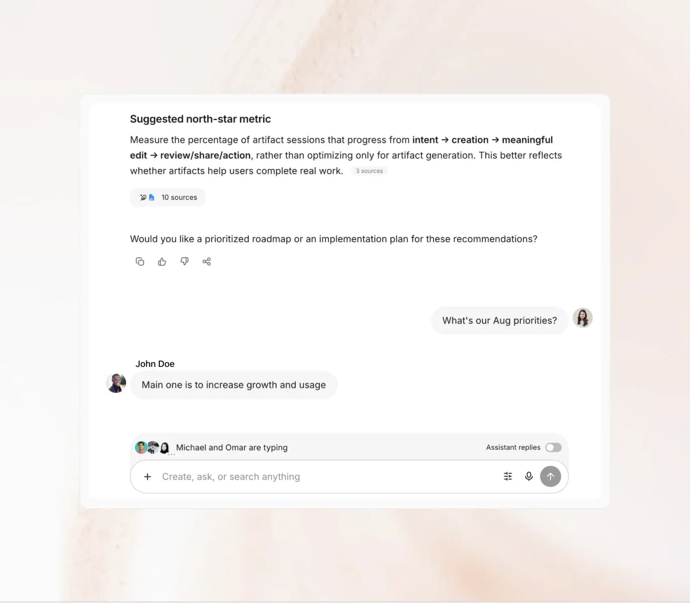 A team working with Fig in a shared workspace