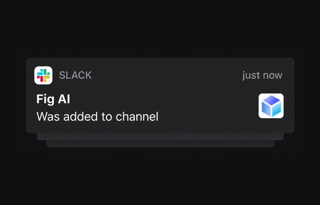Fig working alongside a team in Slack
